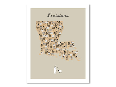 Lost Sheep from Louisiana Poster Print